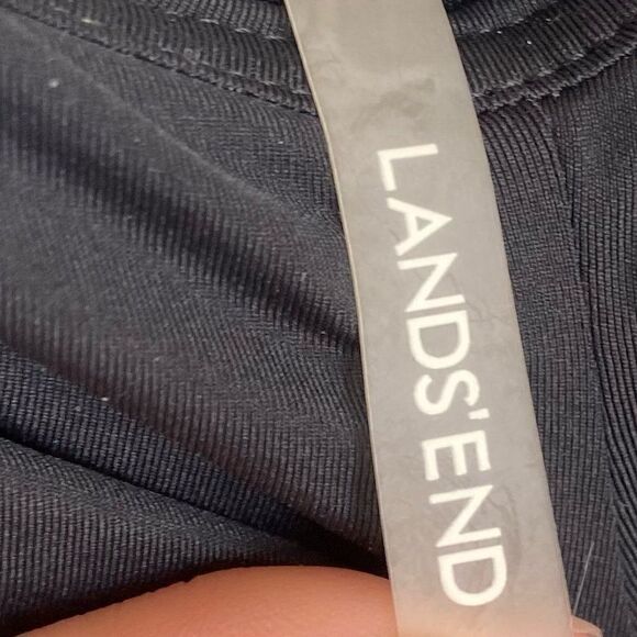 Lands End Swim Dress Black Bathing Suit 16D - Picture 6 of 6